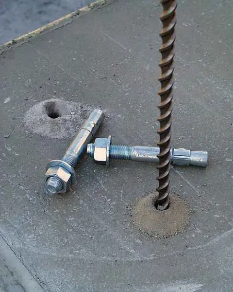 wedge anchor installation drill